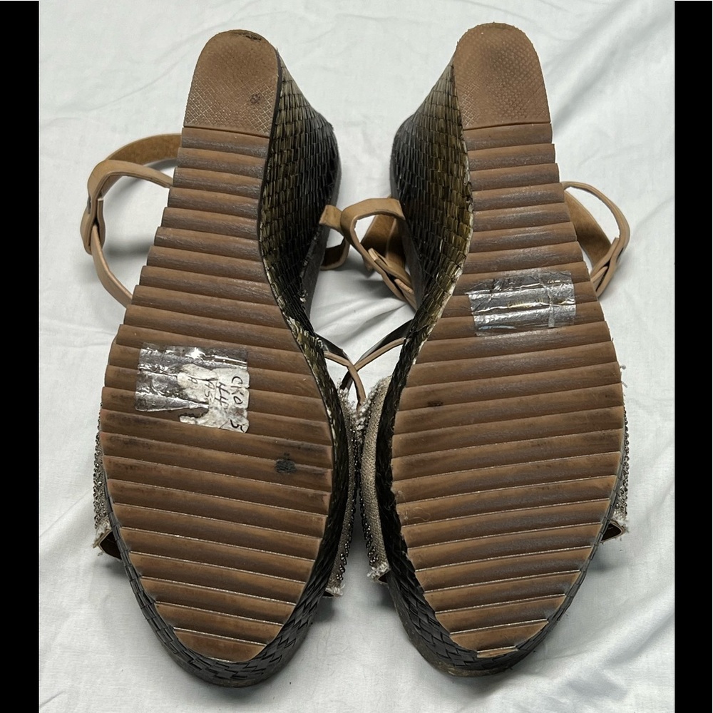 Corkys Monet Distressed Platform Wedge Heels 10 - Picture 10 of 11